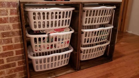 How To Build Laundry Basket Holder