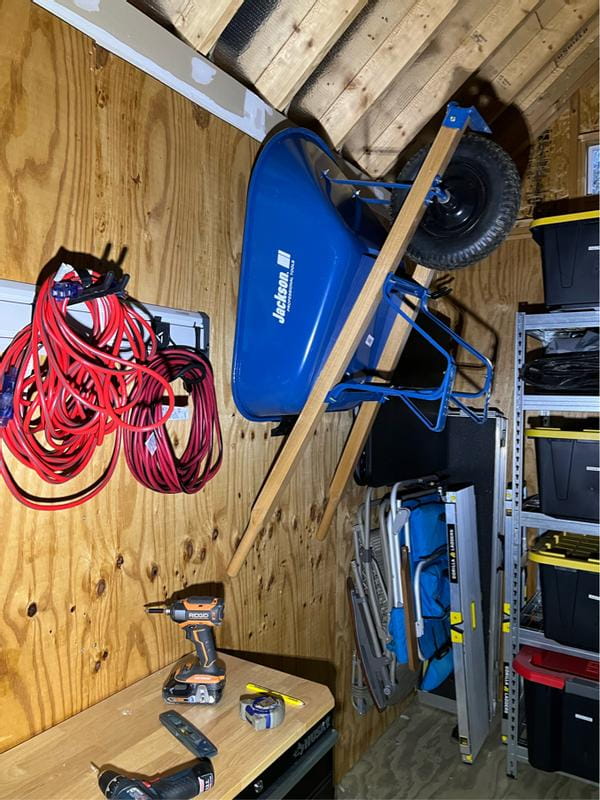 How To Hang A Wheelbarrow How To Hang A Wheelbarrow