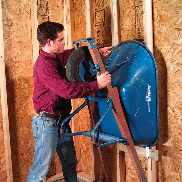 How To Hang A Wheelbarrow How To Hang A Wheelbarrow