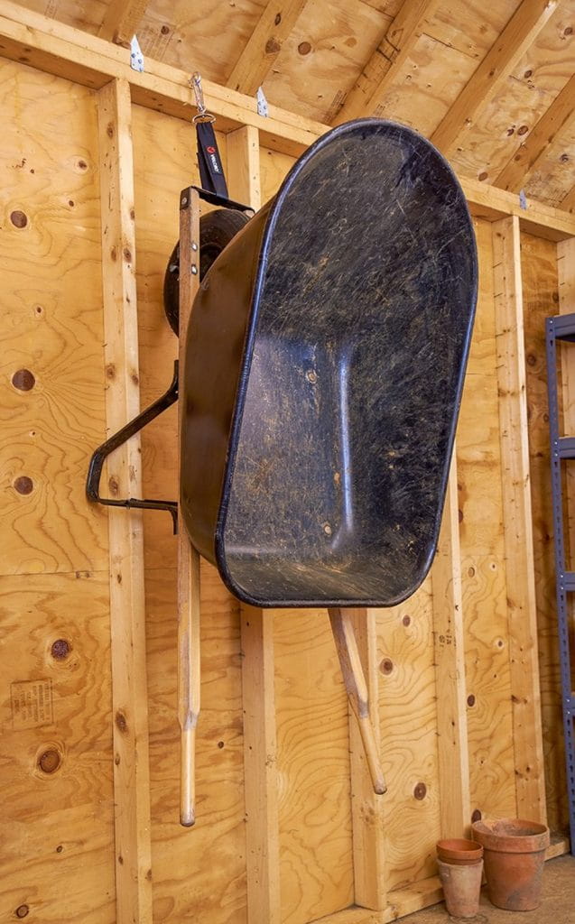 How To Hang A Wheelbarrow How To Hang A Wheelbarrow
